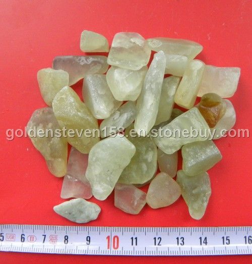 green pebble stone
