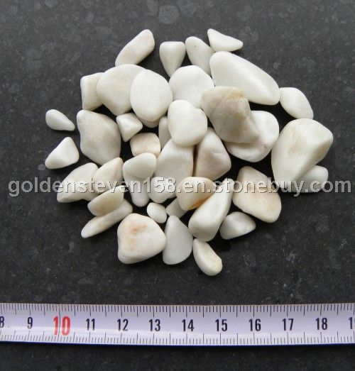 white pebbles