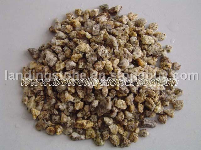 yellow gravel, yellow chippings, yellow sand
