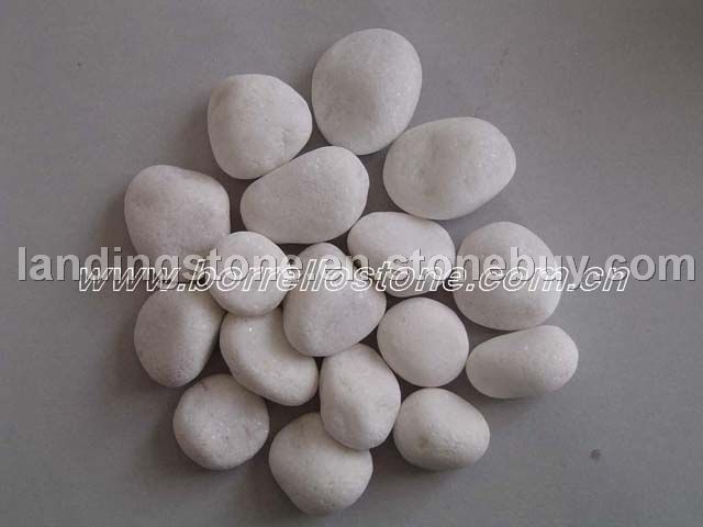 pure white Pebble,snow white Pebble, white cobble