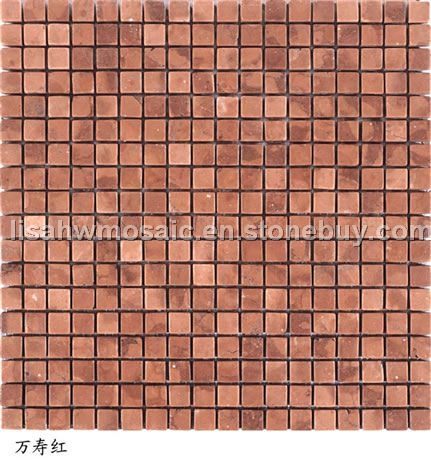 sell stone mosaic  rosso verona color