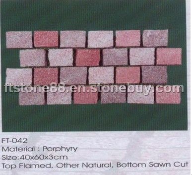 Sell granite marble porphyry paving stone