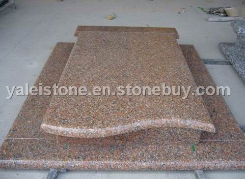 red granite headstone