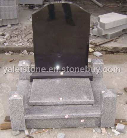 grey granite gravestone