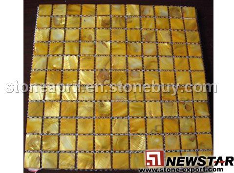 Shell mosaic tile