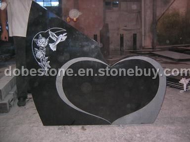 shanxi black granite headstone