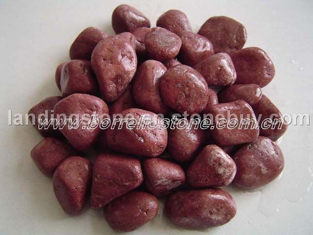 red pebble, green pebble, yellow pebble, pink pebble, chocolate pebble