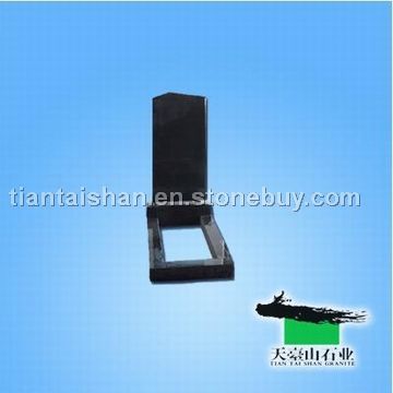 European shanxi black granite gravestones