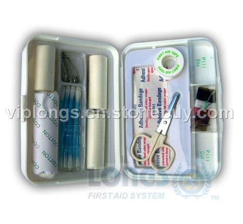 Mini plastic first aid kit