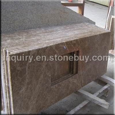 Light Emperador Vanity Top