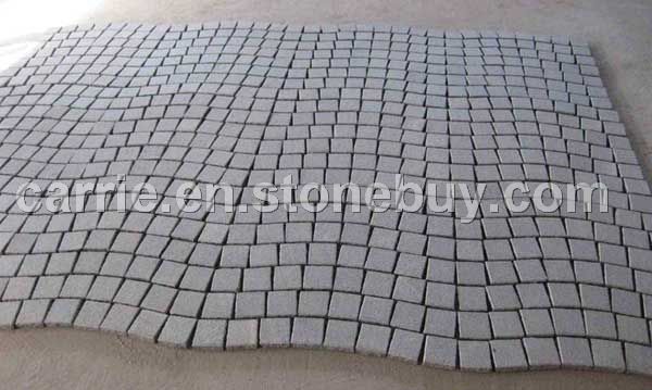 Granite paving stone G603 cubes stone