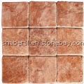 10x10 Rosso Antiqued Travertine Tile
