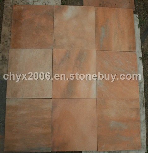 Lotus red marble tile