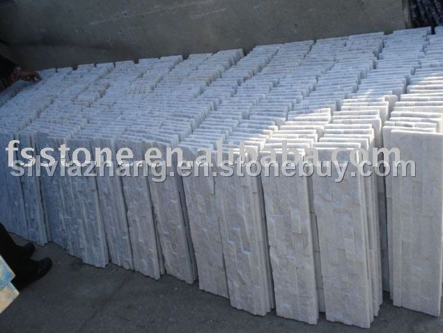 white quartzite culture stone/ledgestone/wall cladding