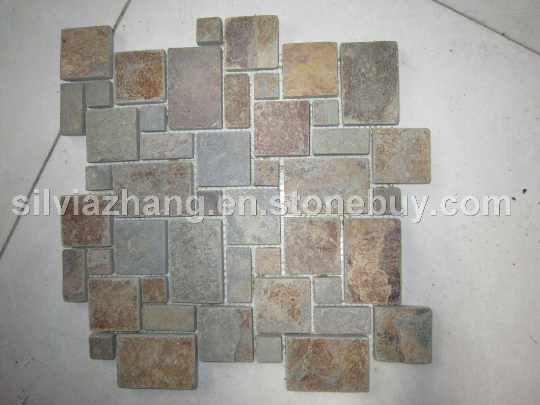 stone mosaic/slate stone mosaic