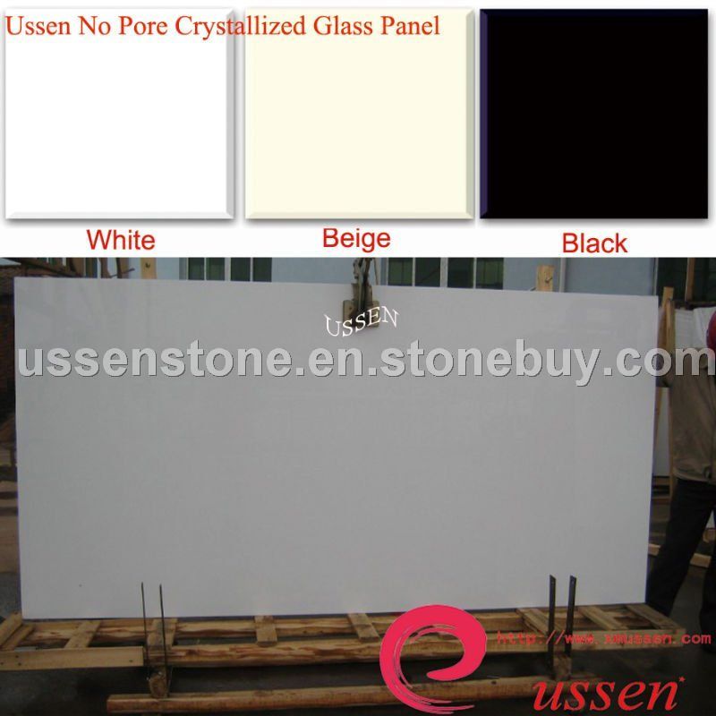 No pore crystallized glass panel