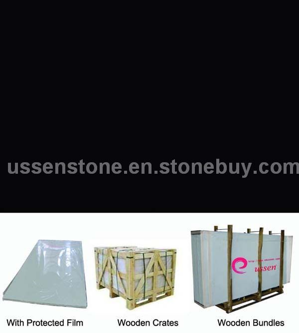 Pore crystallized glass panel (black)