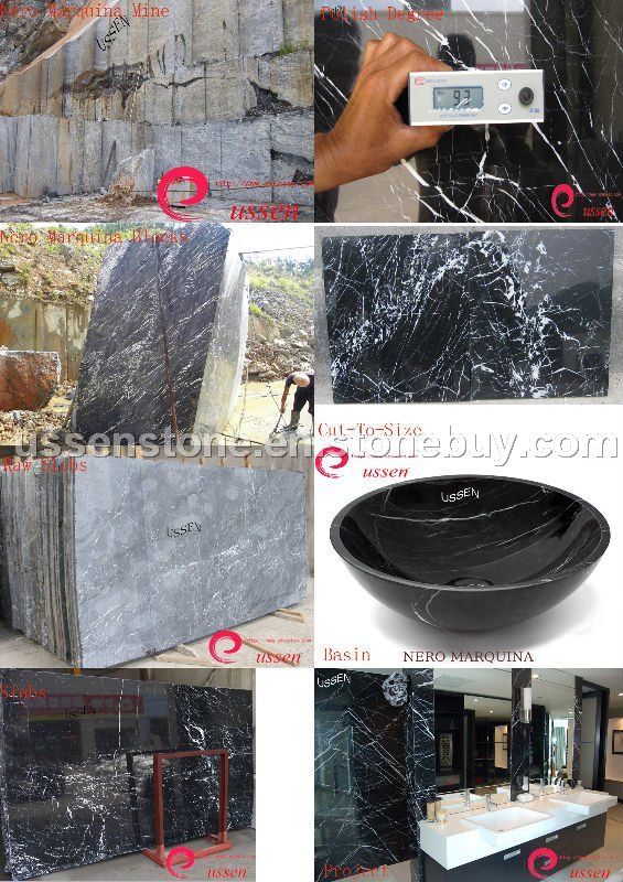 Nero marquina ( black marble)