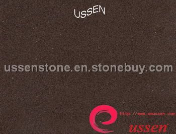 Brown Engineered quartz stone for counter top