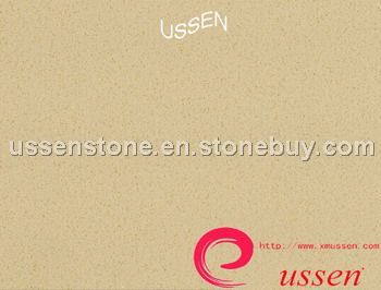 Beige Engineered quartz stone
