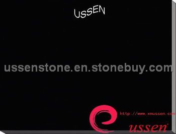Engineered Absolute black quartz stone