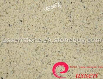 Engineered Beige Crystal Quartz Stone