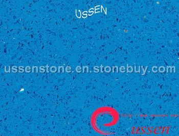 Engineered Light Blue Crystal quartz stone
