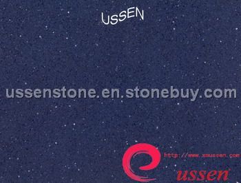 Engineered Deep Blue quartz stone