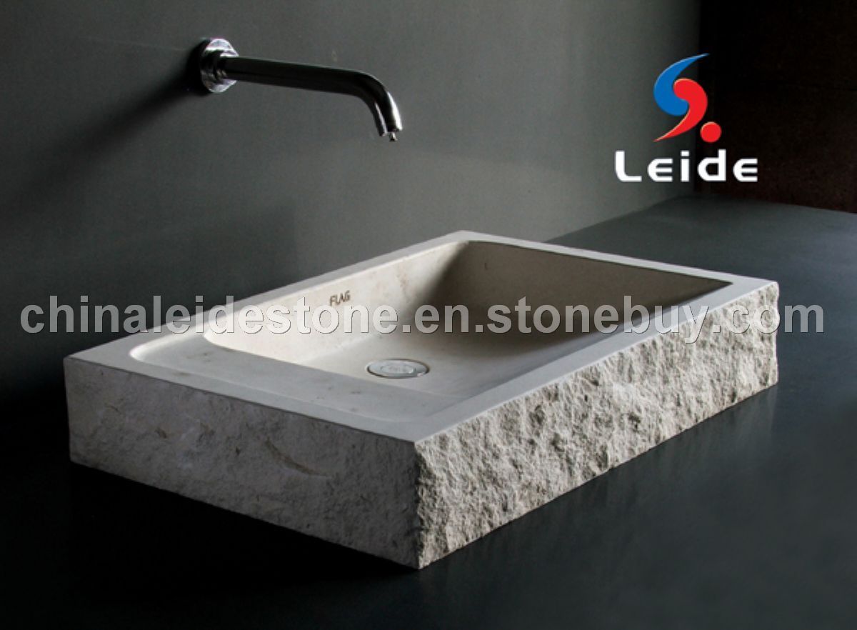 White sand stone basin LD-B002 White sand stone basin LD-B002