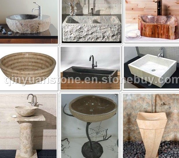 stone sinks, vanity sinks, stone pedestal
