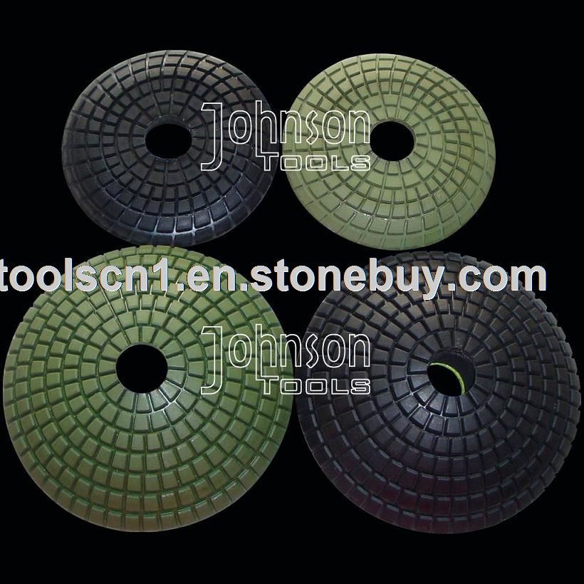 Diamond convex polishing pad