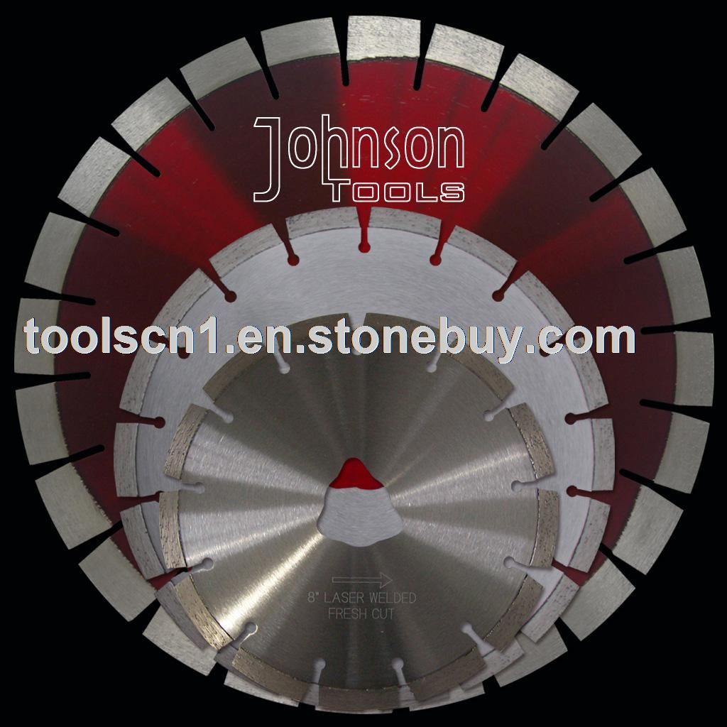 laser saw blade for green concrete