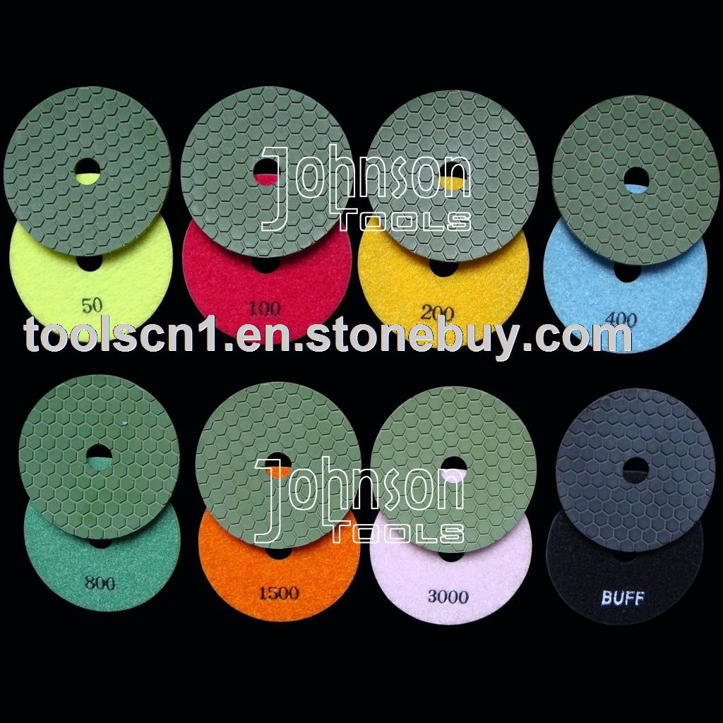 Diamond tool:100mm diamond dry polishing pad