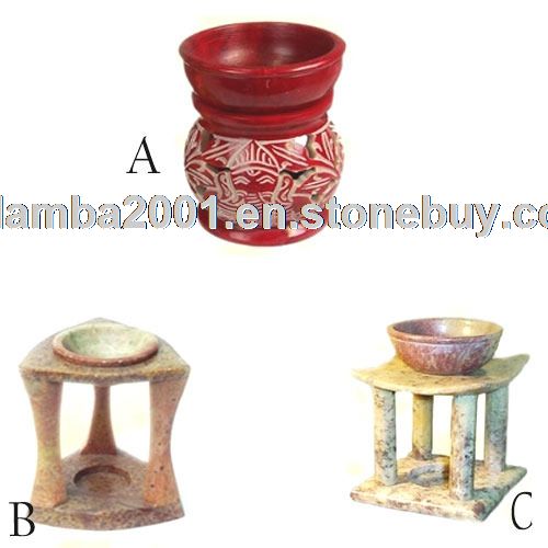 Grey Soapstone Aroma Oil Burner