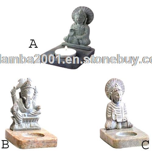 Soapstone Tea Light Candle Holder Soapstone Tea Light Candle Holder