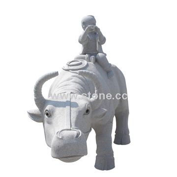 Cowboy and Cattle Sculpture