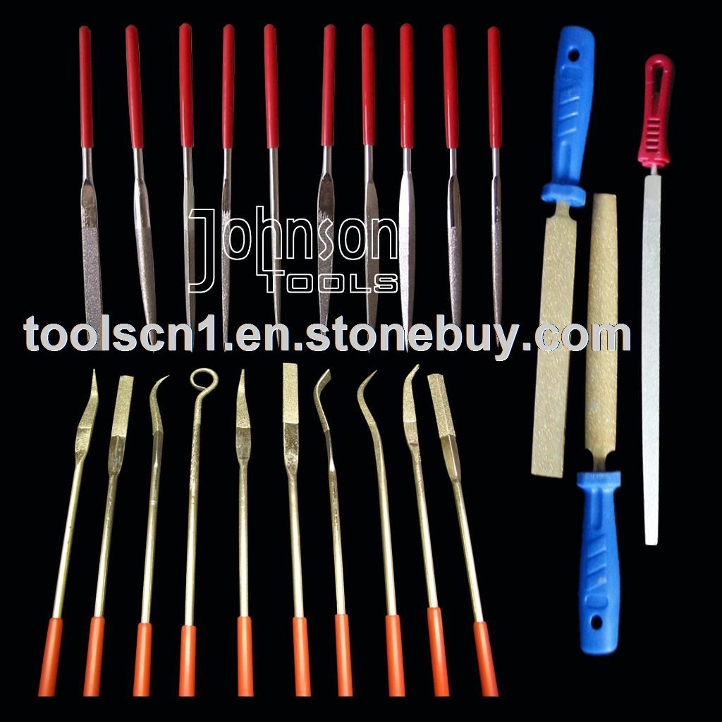 Electroplated diamond file: diamond tool