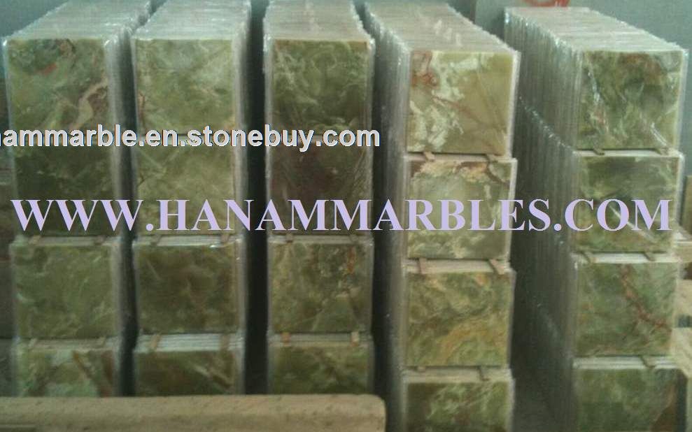 Dark Green Onyx Tiles