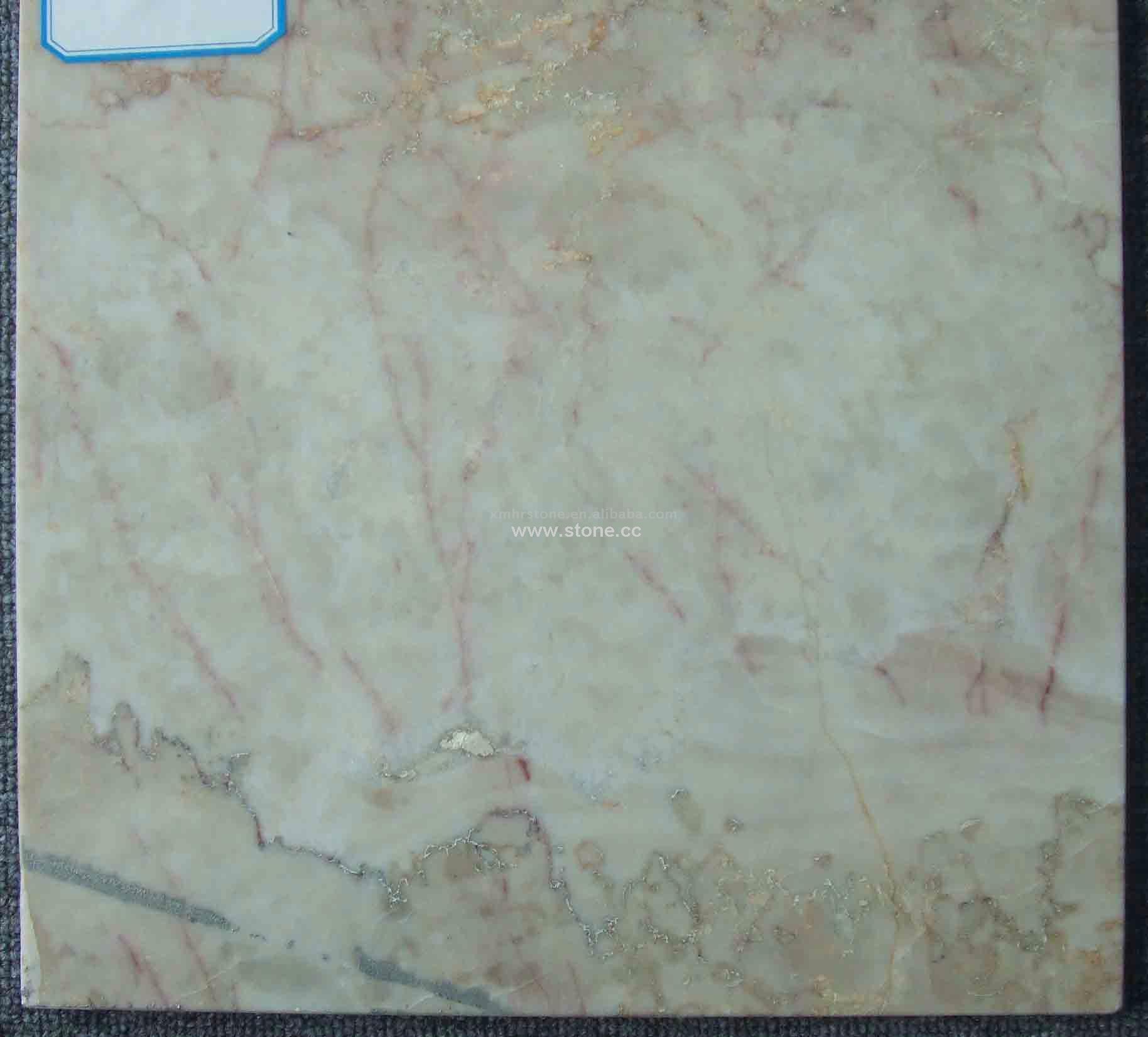 red cream marble