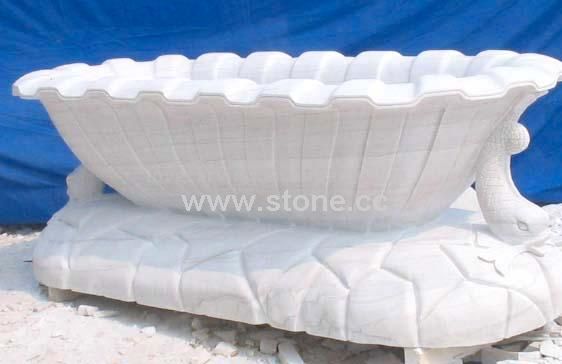 Stone carving-bathtub