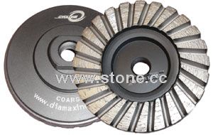 4 Cyclone Turbo Diamond Cup Wheel - Coarse