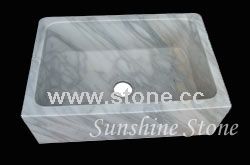 Imported Carrara marble Kitchen Sink