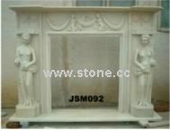 stone fireplace