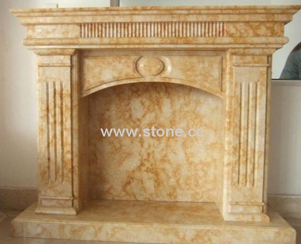 Marble fireplace