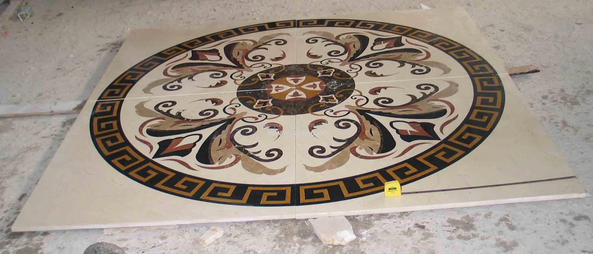 Royal water jet medallion