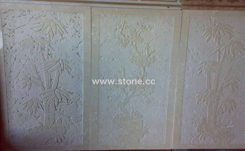 sandblast marble medallion