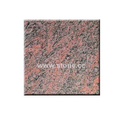 Red Multicolor Counter Top