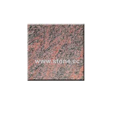 Red Multicolor Counter Top