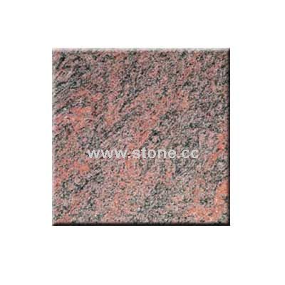 Red Multicolor Counter Top