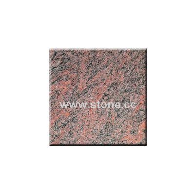Red Multicolor Counter Top